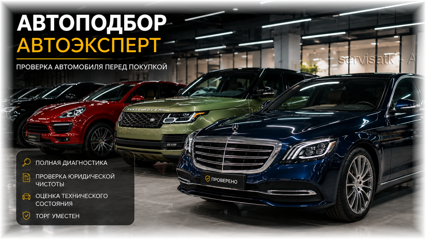 Услуги Проверка авто перед покупкой в Алматы