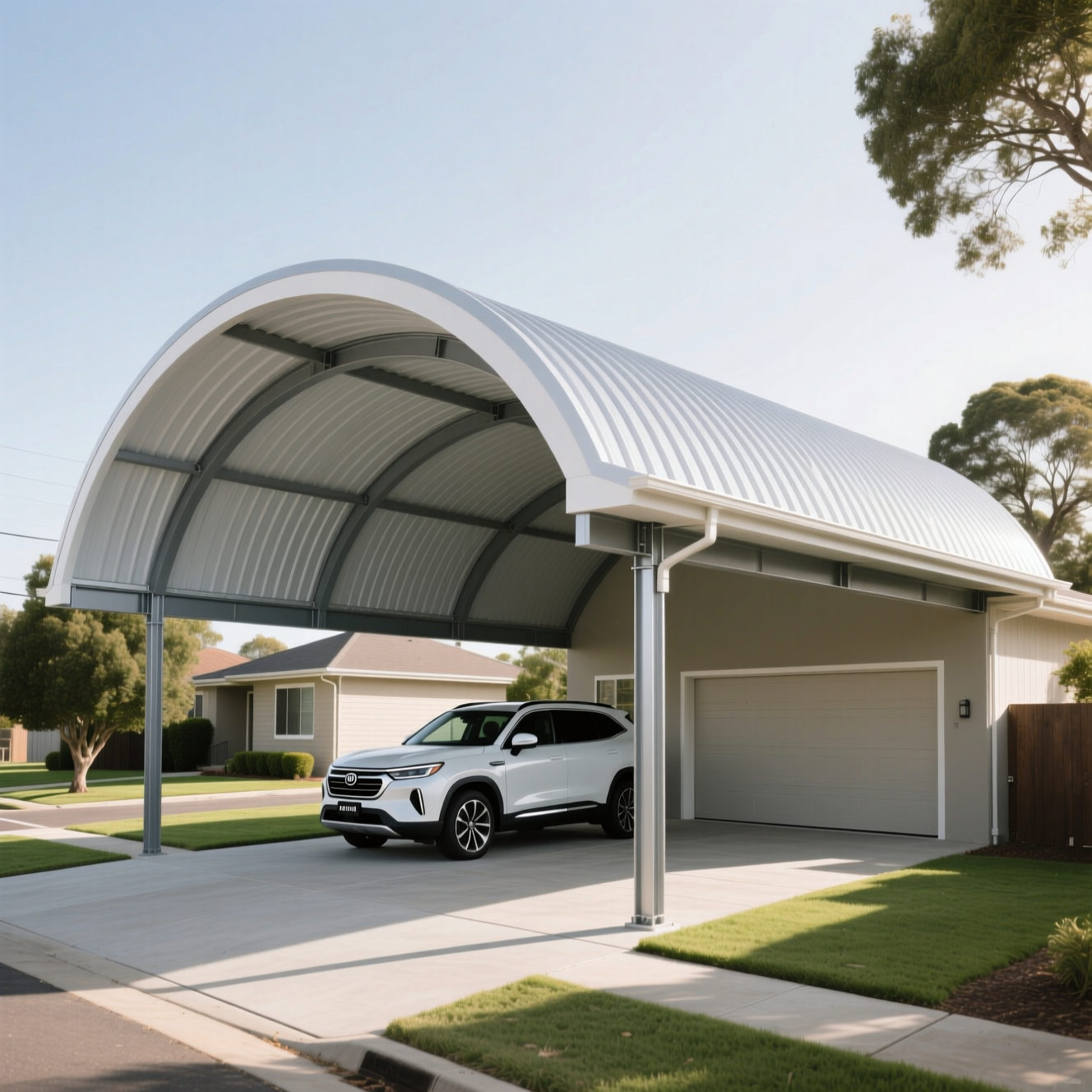 Услуги строительства навесов в Алматы